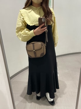 「Discoat」｜「アイテム（バレエシューズ）」を使った、絵美菜 さん（レディース・156cm）の冬コーディネート