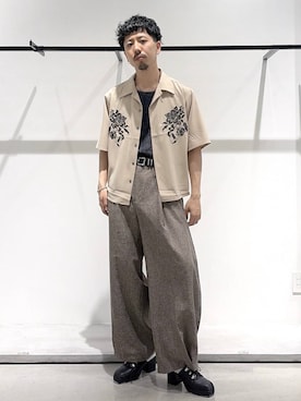 「リラックス」｜ウエノ シンヤさん（メンズ・176cm）の春コーディネート