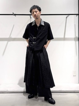 「HARE（ハレ）のアイテム（ブレスレット）」を使った、ウエノ シンヤさん（メンズ・176cm）の春コーディネート