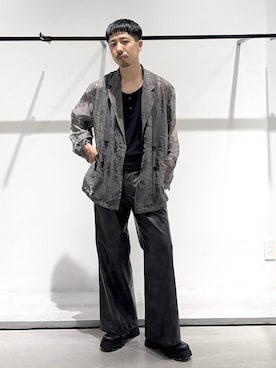 「HARE（ハレ）のアイテム（ジャケット/アウター）」を使った、ウエノ シンヤさん（メンズ・176cm）の夏コーディネート