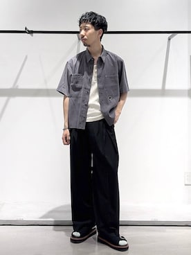 「リラックス」｜ウエノ シンヤさん（メンズ・176cm）の春コーディネート