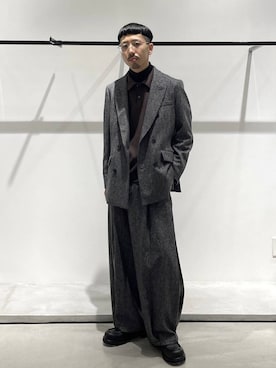 「アイテム（テーラードジャケット）」を使った、ウエノ シンヤさん（メンズ・176cm・20代）の秋コーディネート