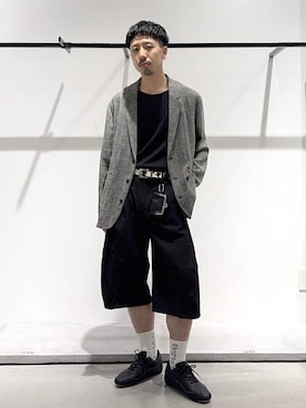 「HARE（ハレ）のアイテム（ブレスレット）」を使った、ウエノ シンヤさん（メンズ・176cm）の春コーディネート