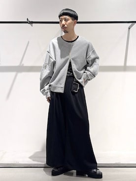 「HARE（ハレ）の【MADE IN JAPAN】GRACE ROSE RING(HARE)（リング、シルバー系）」を使った、ウエノ シンヤさん（メンズ・176cm）の春コーディネート