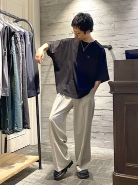 「アイテム（レッグウェア）」を使った、ウエノ シンヤさん（メンズ・176cm・20代）の春コーディネート