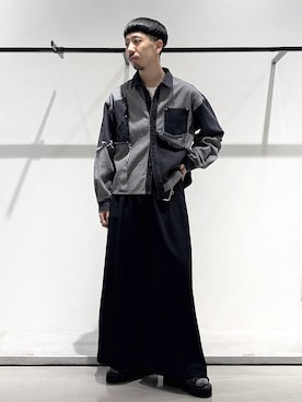 「HARE（ハレ）の【MADE IN JAPAN】GRACE ROSE RING(HARE)（リング、シルバー系）」を使った、ウエノ シンヤさん（メンズ・176cm）の春コーディネート