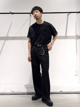 「HARE（ハレ）のアイテム」を使った、ウエノ シンヤさん（メンズ・176cm）の夏コーディネート