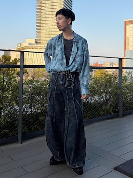 「HARE（ハレ）の【MADE IN JAPAN】GRACE ROSE RING(HARE)（リング、シルバー系）」を使った、ウエノ シンヤさん（メンズ・176cm）の春コーディネート