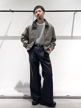 「HARE（ハレ）のアイテム（ジャケット/アウター）」を使った、ウエノ シンヤさん（メンズ・176cm）の秋コーディネート