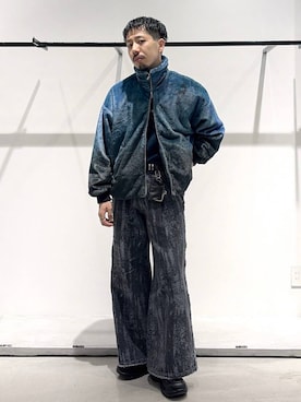 「HARE（ハレ）のアイテム（アクセサリー）」を使った、ウエノ シンヤさん（メンズ・176cm）の秋コーディネート