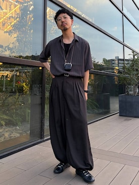 「HARE（ハレ）のアイテム（トップス）」を使った、ウエノ シンヤさん（メンズ・176cm）の夏コーディネート