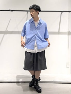 「HARE（ハレ）のアイテム（リング）」を使った、ウエノ シンヤさん（メンズ・176cm）の夏コーディネート