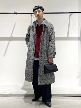 「アイテム（バレエシューズ）」を使った、ウエノ シンヤさん（メンズ・176cm）の冬コーディネート