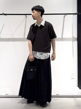 「HARE（ハレ）のアイテム（トップス）」を使った、ウエノ シンヤさん（メンズ・176cm）の夏コーディネート