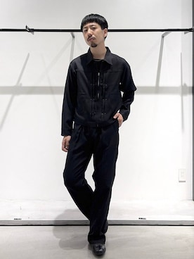 「HARE（ハレ）の【SILVER925 MADE IN JAPAN】シルバー925 LACEネックレス(HARE)（ネックレス、シルバー系）」を使った、ウエノ シンヤさん（メンズ・176cm）の秋コーディネート