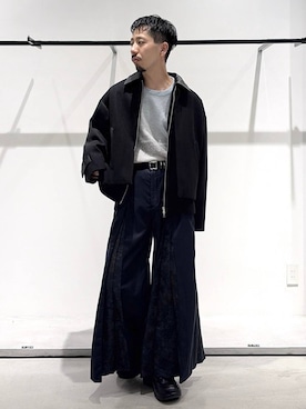 「HARE（ハレ）のアイテム（アクセサリー）」を使った、ウエノ シンヤさん（メンズ・176cm）の秋コーディネート