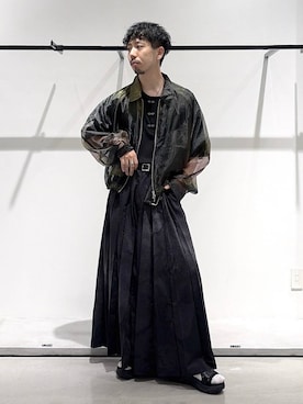 「HARE（ハレ）のアイテム（ベルト）」を使った、ウエノ シンヤさん（メンズ・176cm）の夏コーディネート
