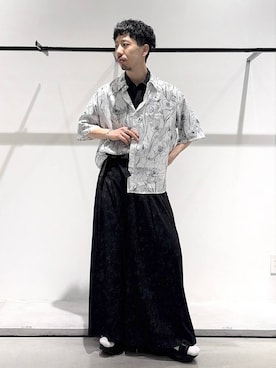 「HARE（ハレ）のアイテム（ブレスレット）」を使った、ウエノ シンヤさん（メンズ・176cm）の春コーディネート