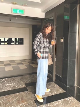「EXCELSIOR（エクセルシオール）のアイテム」を使った、eyenosemouth さん（レディース・166cm）の春コーディネート