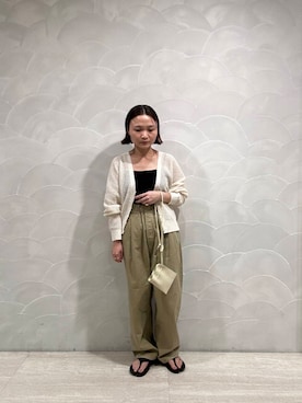 「PAES（ペイズ）のアイテム」を使った、JINさん（レディース・155cm）の夏コーディネート