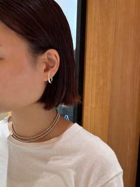 「URBAN RESEARCH（アーバンリサーチ）のアイテム（イヤリング）」を使った、JINさん（レディース・155cm）の夏コーディネート