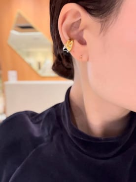 「URBAN RESEARCH（アーバンリサーチ）のアイテム（ピアス（両耳用））」を使った、JINさん（レディース・155cm）の秋コーディネート