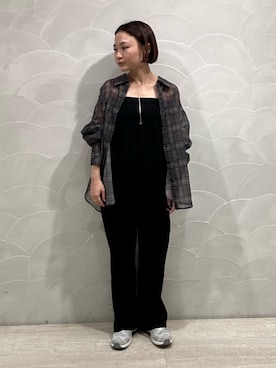 「URBAN RESEARCH（アーバンリサーチ）のアイテム（オールインワン・サロペット）」を使った、JINさん（レディース・155cm）の夏コーディネート
