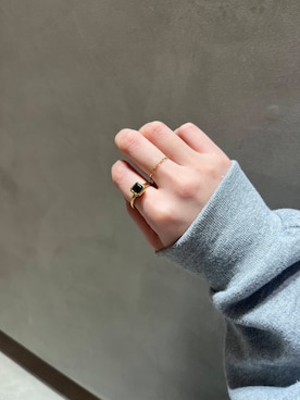 「URBAN RESEARCH（アーバンリサーチ）のアイテム（リング）」を使った、JINさん（レディース・155cm）の冬コーディネート