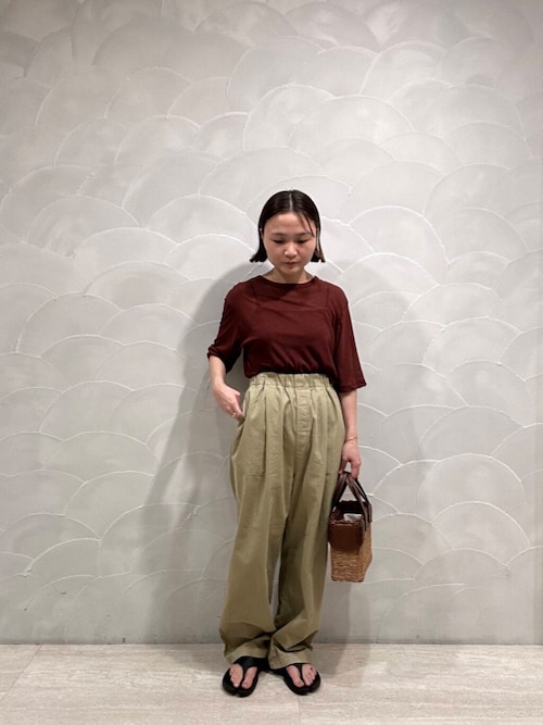 new basic　ドライツイストシアーTシャツ