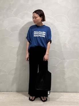 「PAES（ペイズ）のアイテム」を使った、JINさん（レディース・155cm）の夏コーディネート