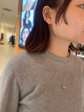 「URBAN RESEARCH（アーバンリサーチ）のアイテム（イヤリング）」を使った、JINさん（レディース・155cm）の秋コーディネート
