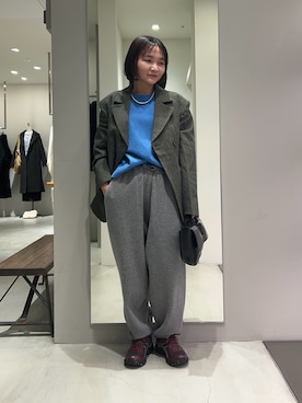 「アイテム（テーラードジャケット）」を使った、JINさん（レディース・155cm）の冬コーディネート