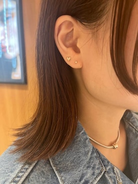 「URBAN RESEARCH（アーバンリサーチ）のアイテム（ピアス（両耳用））」を使った、JINさん（レディース・155cm）の冬コーディネート