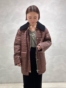 「アイテム（ダウンジャケット/コート）」を使った、JINさん（レディース・155cm）の夏コーディネート