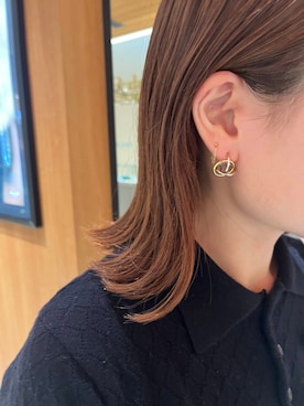 「URBAN RESEARCH（アーバンリサーチ）のアイテム（ピアス（両耳用））」を使った、JINさん（レディース・155cm）の冬コーディネート