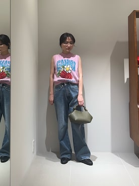 「URBAN RESEARCH（アーバンリサーチ）のアイテム（ローファー）」を使った、JINさん（レディース・155cm）の秋コーディネート