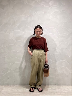 「PAES（ペイズ）のアイテム」を使った、JINさん（レディース・155cm）の夏コーディネート