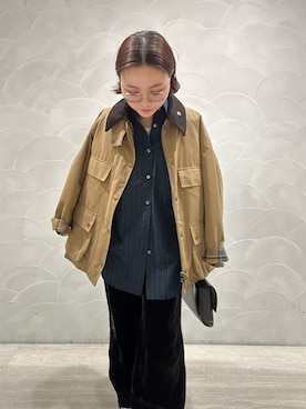 「アイテム（その他アウター）」を使った、JINさん（レディース・155cm）の秋コーディネート