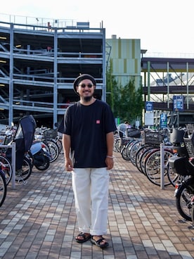 「schott（ショット）のSchott/ショット/TC PAINTER PANTS/ペインターパンツ（その他パンツ）」を使った、omata takayaさん（メンズ・172cm）の夏コーディネート