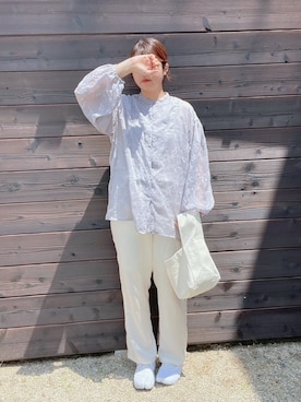 「select MOCA by son（セレクトモカバイソン）のアイテム」を使った、eicoさん（レディース・159cm）の春コーディネート