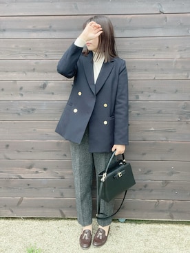 「N.（N. Natural Beauty Basic）（エヌエヌナチュラルビューティーベーシック）のアイテム（ジャケット/アウター）」を使った、eicoさん（レディース・159cm）の冬コーディネート