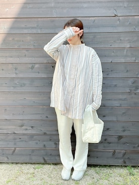 「select MOCA by son（セレクトモカバイソン）のアイテム（バッグ）」を使った、eicoさん（レディース・159cm）の春コーディネート