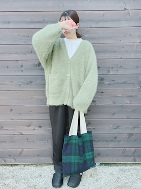 「SUBU（スブ）のアイテム（スリッポン）」を使った、eicoさん（レディース・159cm）の秋コーディネート