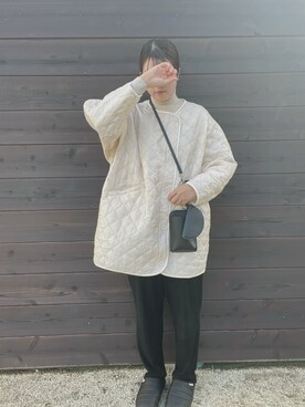 「SUBU（スブ）のアイテム（スリッポン）」を使った、eicoさん（レディース・159cm）の秋コーディネート