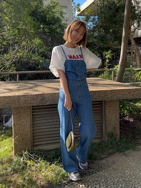 「Ungrid（アングリッド）のアイテム（サロペット/オーバーオール）」を使った、debbieyukiさん（レディース・160cm）の秋コーディネート