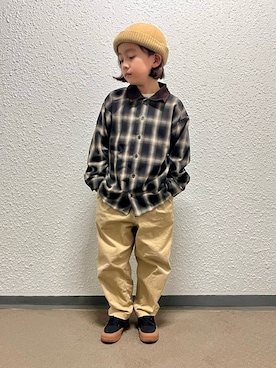 「アイテム（シューズ）」を使った、Rickさん（キッズ・120cm）の秋コーディネート