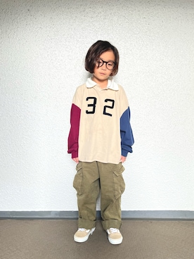 「アイテム（シューズ）」を使った、Rickさん（キッズ・120cm）の秋コーディネート