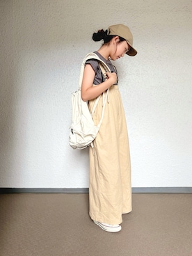 「アイテム（バックパック/リュック）」を使った、Rickさん（キッズ・120cm）の秋コーディネート