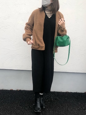 「mignon（ミニョン）のアイテム」を使った、やよさん（レディース・160cm）の冬コーディネート