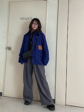 「BEAMS（ビームス）のアイテム（ベスト）」を使った、cajuさん（レディース・156cm）の春コーディネート